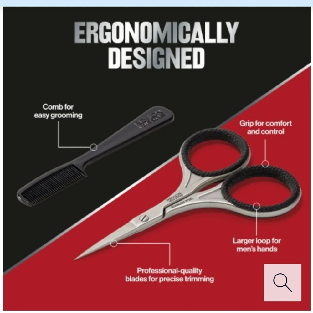 Revlon Men's Series Scissors and Isaac Mizrahi Cuticle Nipper Set